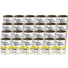 Mokra karma dla psa Dolina Noteci Premium bogata w kurczaka zestaw 24 x 400 g