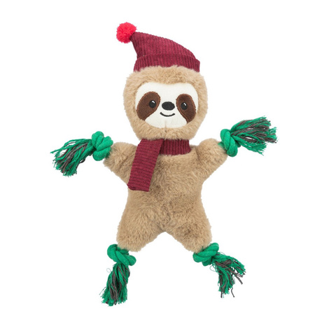Trixie Xmas Zabawka świąteczna pluszowa z dźwiękiem dla psa Leniwiec 30 cm