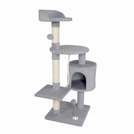 Gaczoo Drapak dla kota jasnoszary 40 x 40 x 116 cm