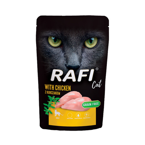 Mokra karma dla kota Rafi Cat Adult z kurczakiem 100 g