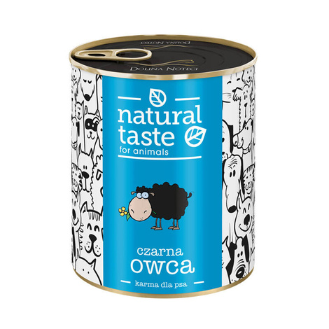 Mokra karma dla psa Natural Taste Czarna Owca – danie z Jagnięciny 800 g