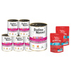 Mokra karma dla psa junior Dolina Noteci Premium bogata w serca z indyka zestaw 12 x 400 g + Superfood danie z jagnięciny Junior 2 x 150 g gratis