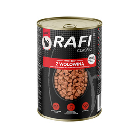 Rafi Classic Mokra karma dla kota kawałki z wołowiną w sosie 415 g