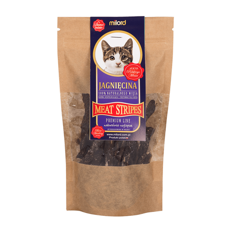 Milord Przysmak dla kota jagnięcina paski 40 g