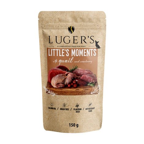 Karma mokra dla psów małych ras Luger's Little's Moments z przepiórką i żurawiną 150 g