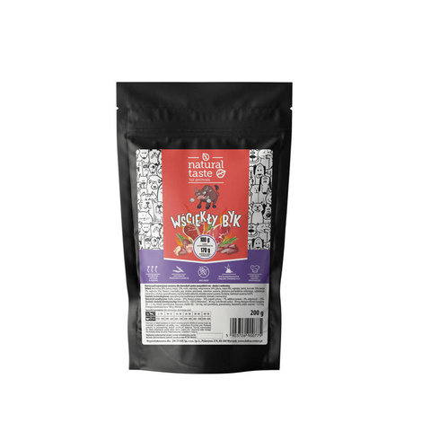 Karma suszona Natural Taste Wściekły Byk 200 g