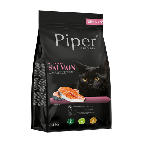  Karma sucha dla kota Piper Animals ze świeżym łososiem 3 kg