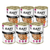 Mokra karma dla psa Rafi Classic z indykiem i marchewką zestaw 6 x 1240 g