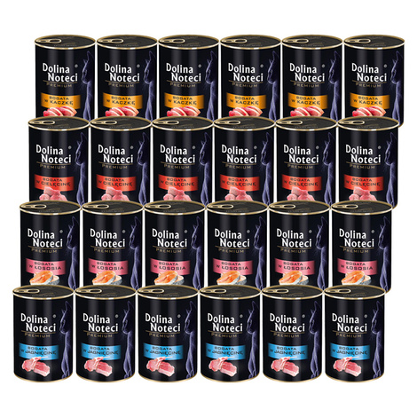 Dolina Noteci Premium Mokra karma dla kota zestaw mix smaków 24 x 400 g