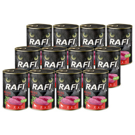 Mokra karma dla kota Rafi Cat Adult z cielęciną zestaw 12 x 400 g