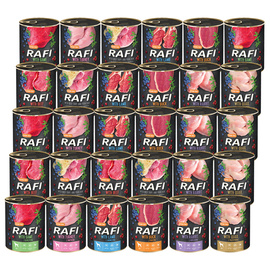 Mokra karma dla psa Rafi mix smaków 30 x 800 g