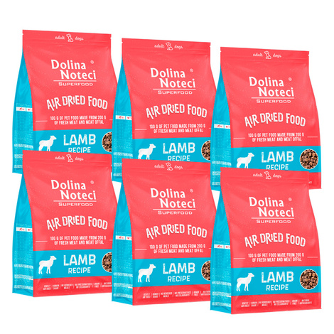 Dolina Noteci Superfood danie z jagnięciny karma suszona dla psa 6 x 1 kg