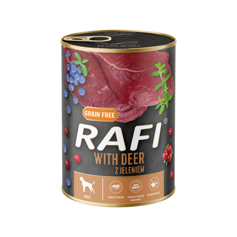 Mokra karma dla psa Rafi z jeleniem 400 g