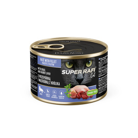 Karma mokra dla kotów Super Rafi Cat z przepiórką i wątróbką z królika 185 g