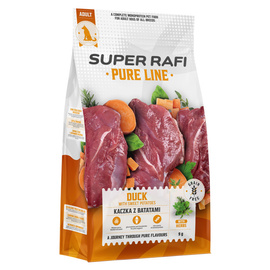 Super Rafi Pure Line Sucha karma dla psa kaczka z batatami 9 kg