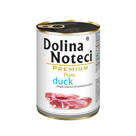 Mokra karma dla psa alergika Dolina Noteci Premium Pure bogata w kaczkę puszka 400 g