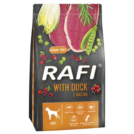 Sucha karma dla psa Rafi z kaczką worek 10 kg
