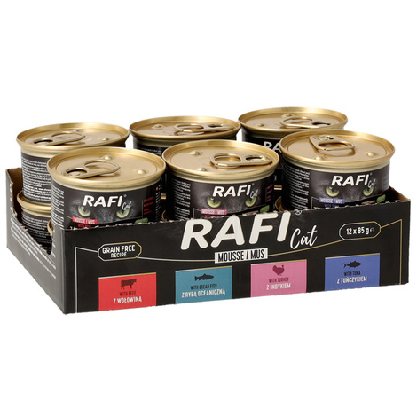 Rafi Cat Mus Karma dla kota mix smaków 12 x 85 g