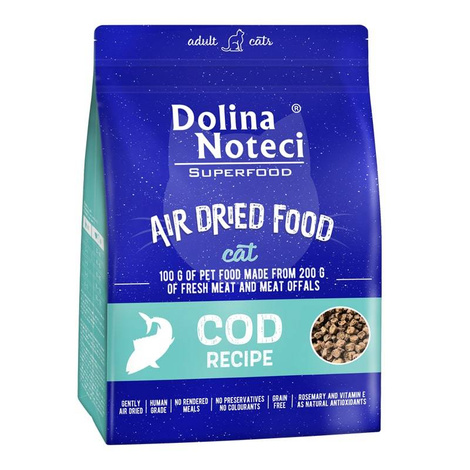 Dolina Noteci Superfood danie z dorsza karma suszona dla kota 1 kg