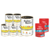 Mokra karma dla psa junior Dolina Noteci Premium bogata w żołądki z kurczaka  zestaw 12 x 400 g + Superfood danie z jagnięciny Junior 2 x 150 g gratis 