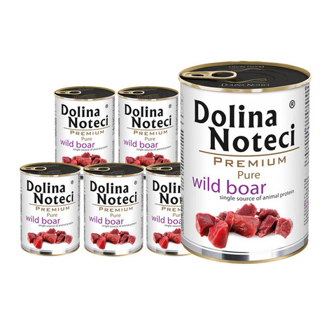 Mokra karma dla psa alergika Dolina Noteci Premium Pure bogata w dziczyznę 12 x 400 g