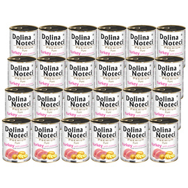 Mokra karma dla psa alergika Dolina Noteci Premium Pure bogata w indyka z ziemniakami 24 x 400 g
